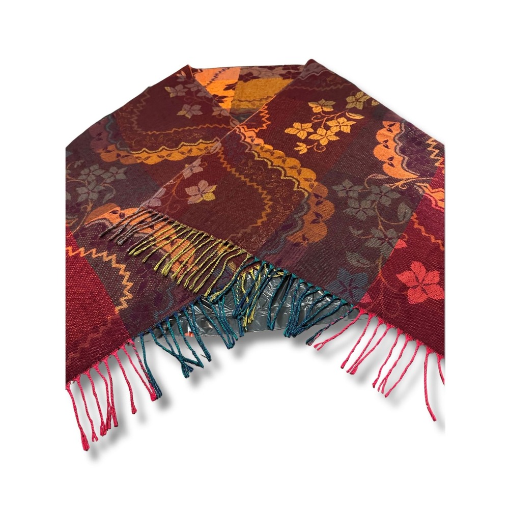 Large Vintage Corrier Ildo Italian Scarf Shawl Wrap Oversized